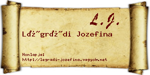 Légrádi Jozefina névjegykártya